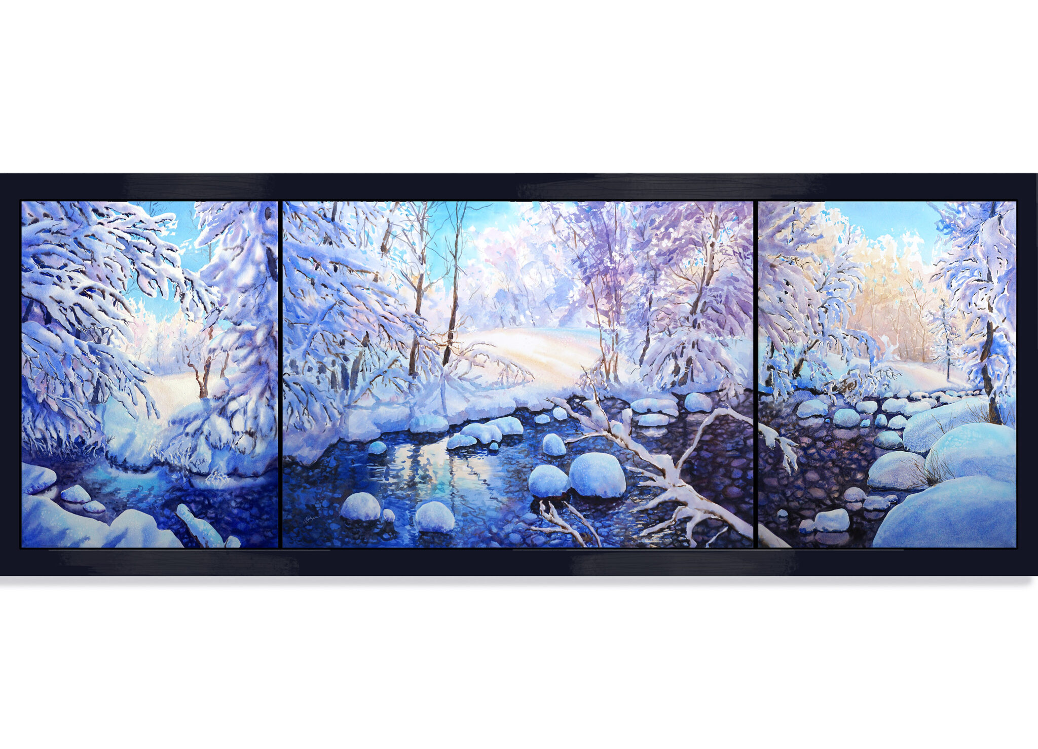 Fresh Fallen Snow | Triptych – Celebration of Fine Art