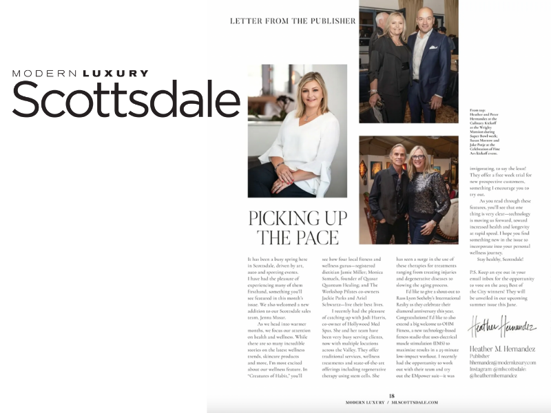 Scottsdale modern luxury magazine visits the celebration of fine art