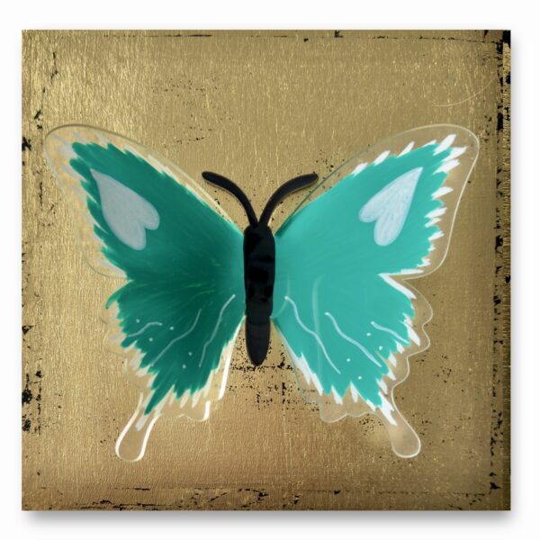 “My One and Only” Green Butterfly Sculpture