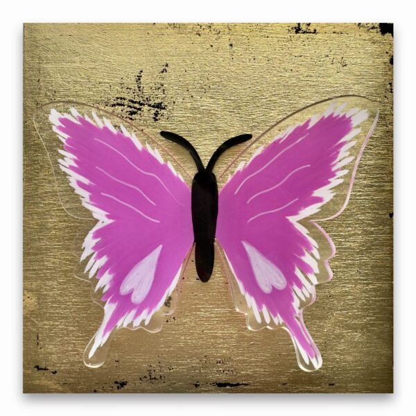 “My One and Only” Pink Butterfly Sculpture