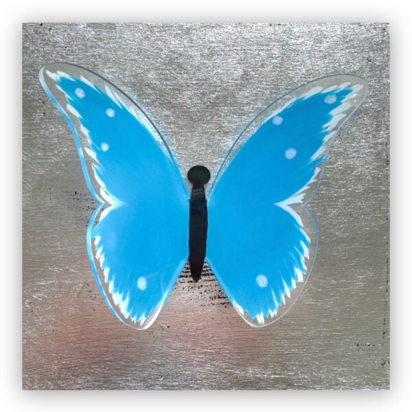 “My One and Only” Blue Butterfly Sculpture